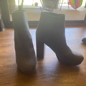 Charlotte Russe Gray Booties